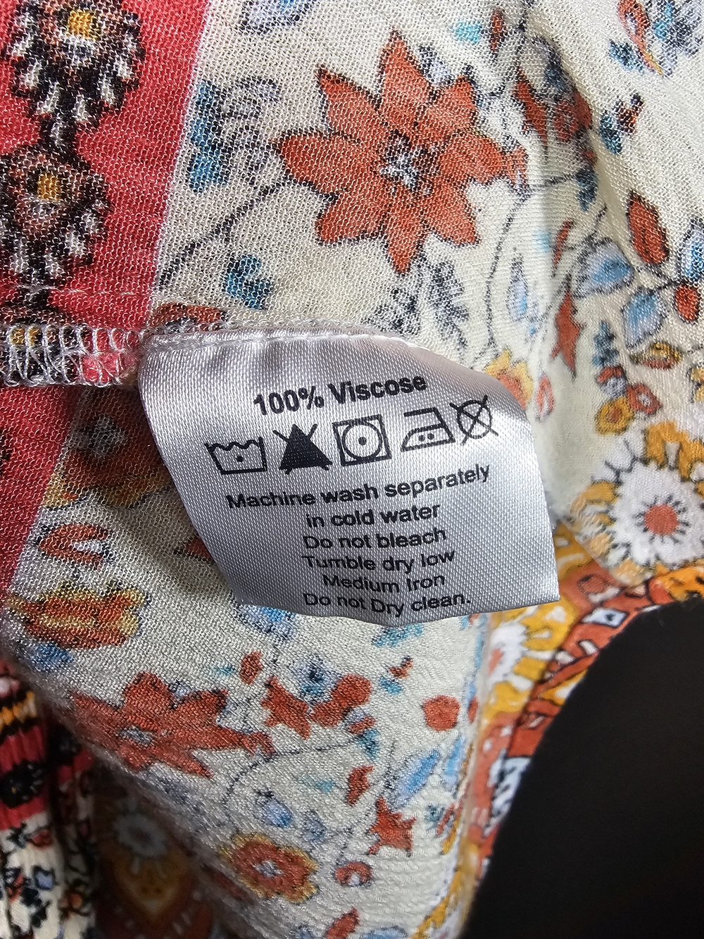 EARTHBOUND Coral & Light Blue Floral Button-Down Shirt - Picture 6 of 6